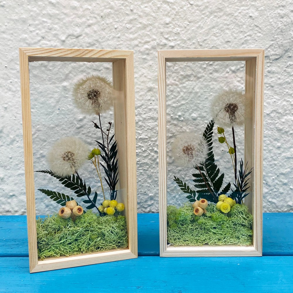 蒲公英雙面特製永生花相框
